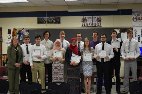 National Business Honor Society Inductees Honored