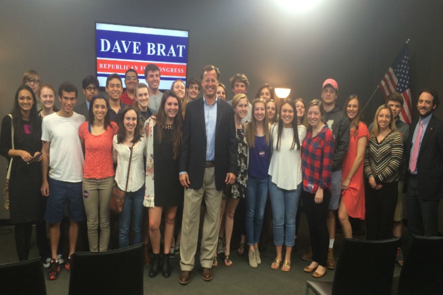 Congressman+Dave+Brat+took+1+hour+out+of+his+busy+schedule+to+speak+to+Midlothian+government+students.