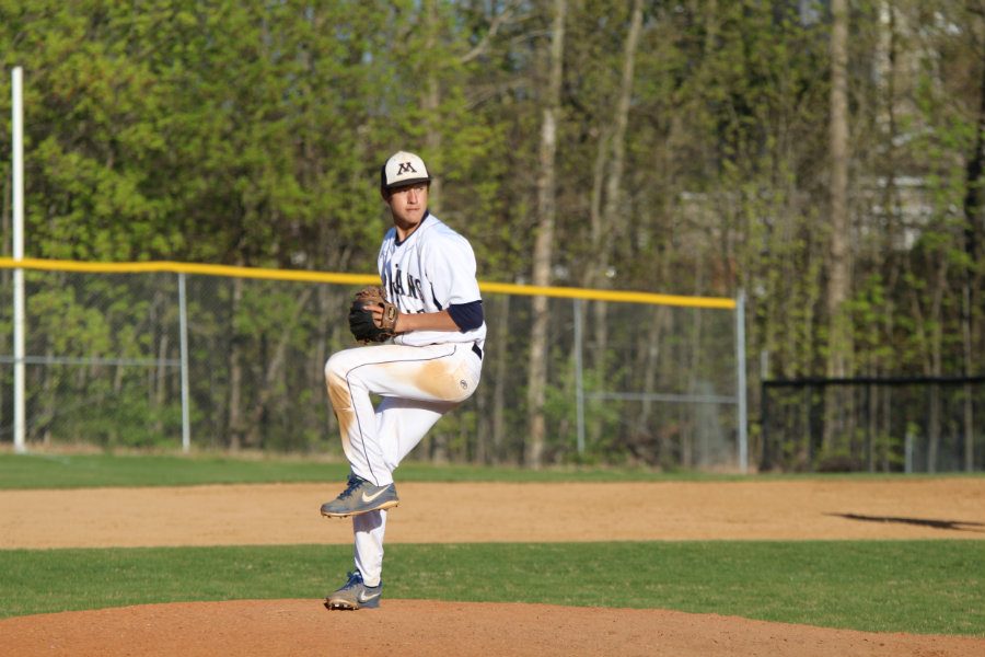 Picucci winds up for a pitch.