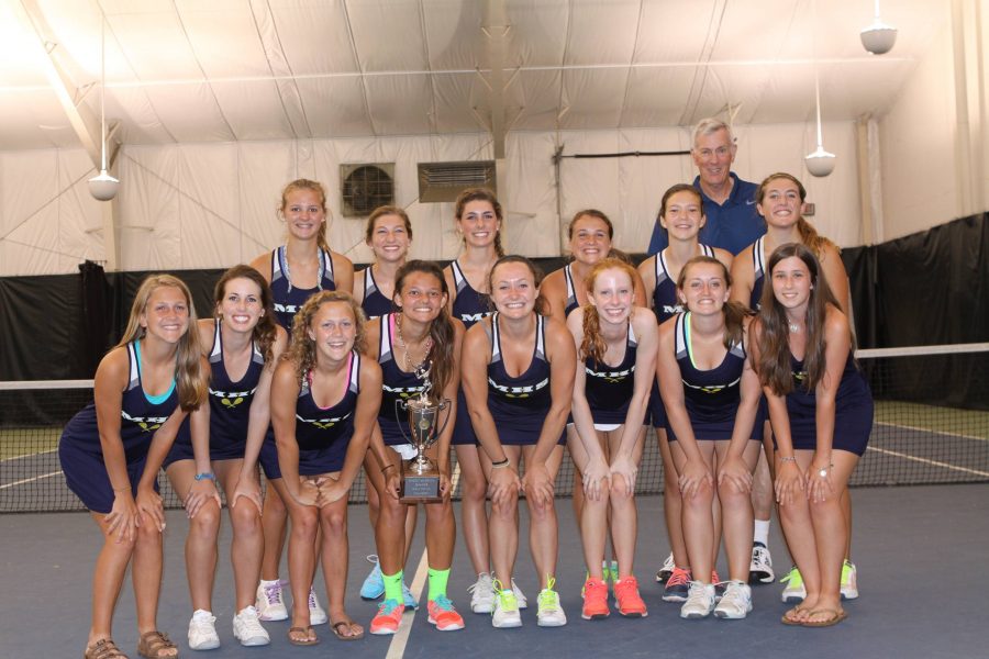 The+Midlo+girls+tennis+team+won+state+championships+last+year+and+hopes+to+achieve+the+same+feat+this+year+as+well.