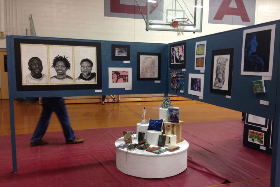 Midlo art exhibit display at the Festival of the Arts