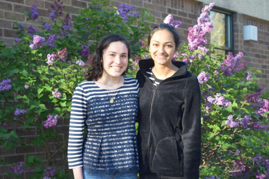 Students of the year, Bethany Crisp and Neha Kulkarni