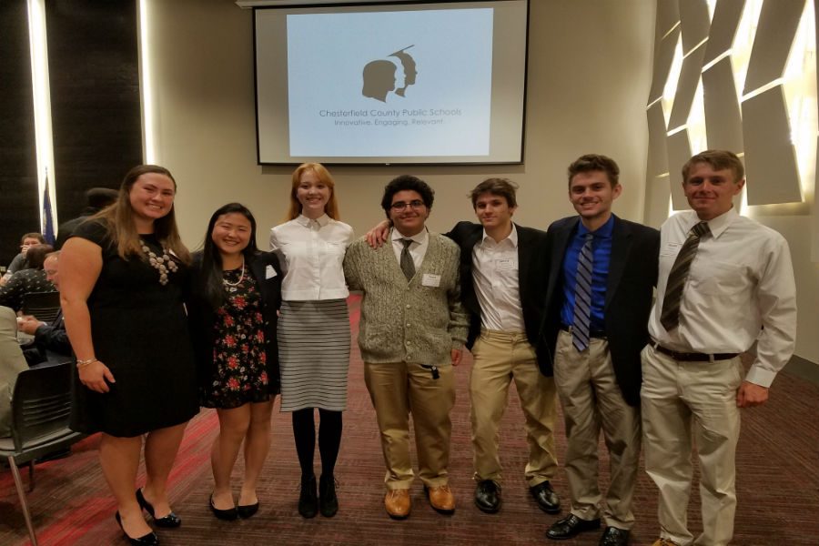 Midlothian High School Model County Government Representatives are dressed for success to represent their school and fellow classmates.