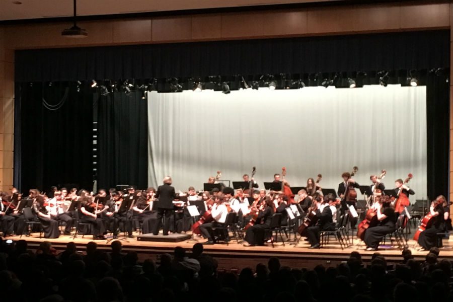 All County Orchestra play beautifully. 