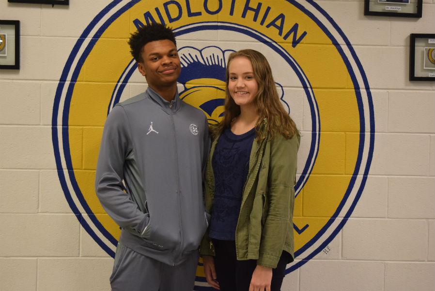 January students of the month: Rico Coleman and Bailey Blair