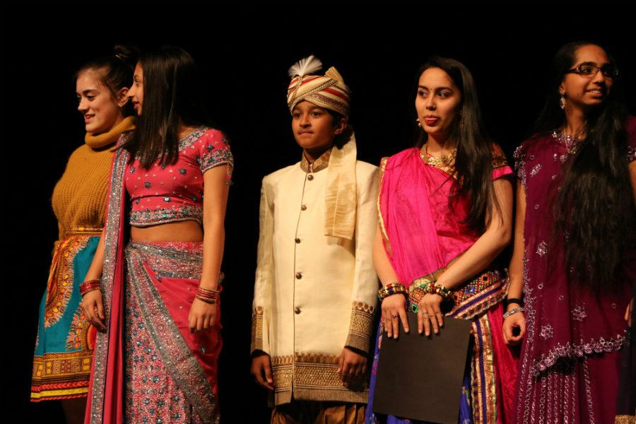 The International Festival fashion show with traditional clothing from all around the world wowed the audience.