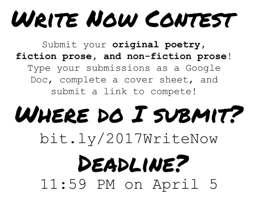 Submit now at: bit.ly/2017WriteNow.