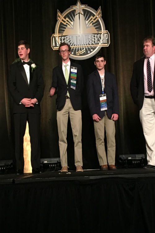 Thomas Jackson and Logan Shipa both receive second place awards, qualifying for FBLA Nationals.