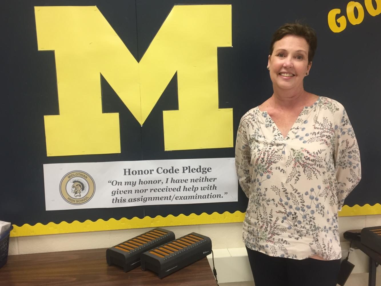 Mrs. Karen Satchell celebrates her years at Midlothian High School.