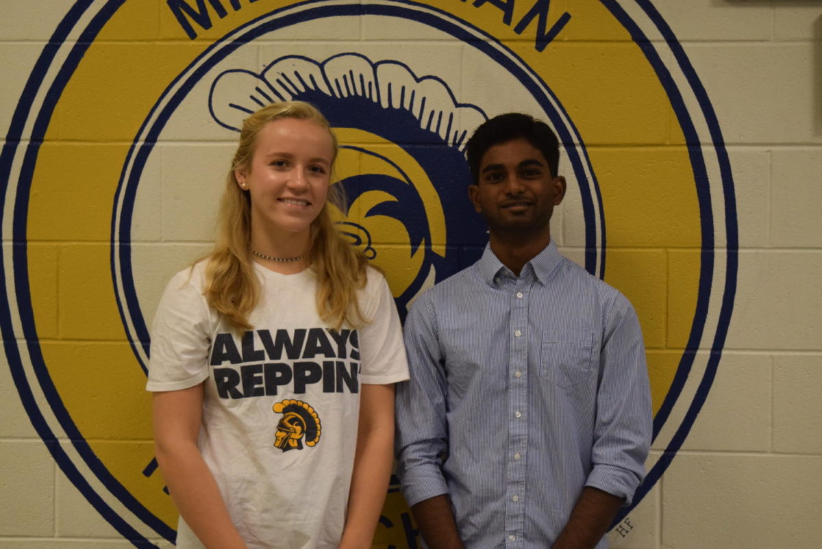 Congratulations, October Students of the Month, Margaret Weinhold and Sai Poluri.
