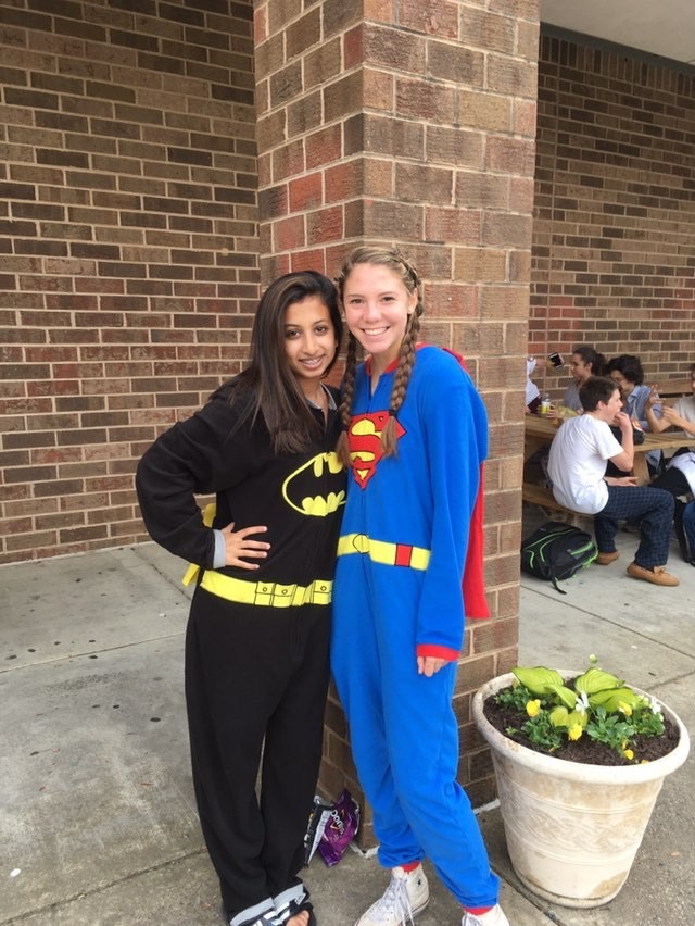 Avnee Raje and Emily Morrison rep their onesies on Too Tired Tuesday!