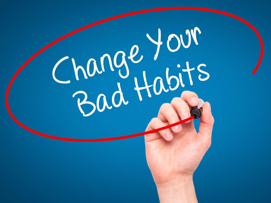 Changing bad habits to good habits can be easy with determination.