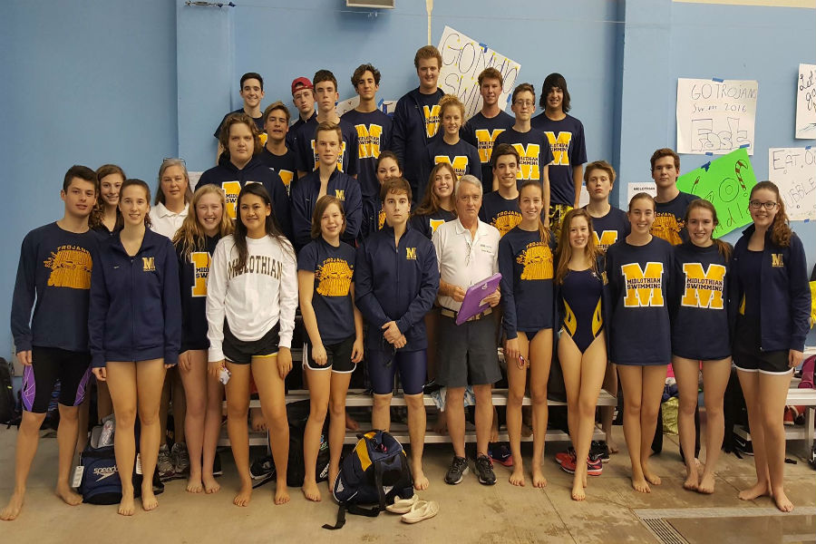 Midlothian High School Swim Team 2016-2017