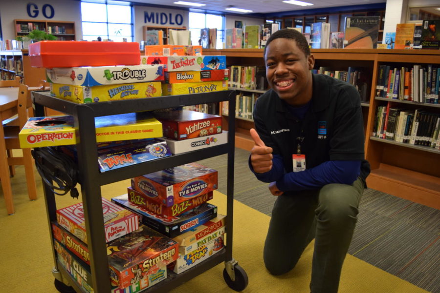 Kwama Nelson enjoys the selection of games that he can choose from.