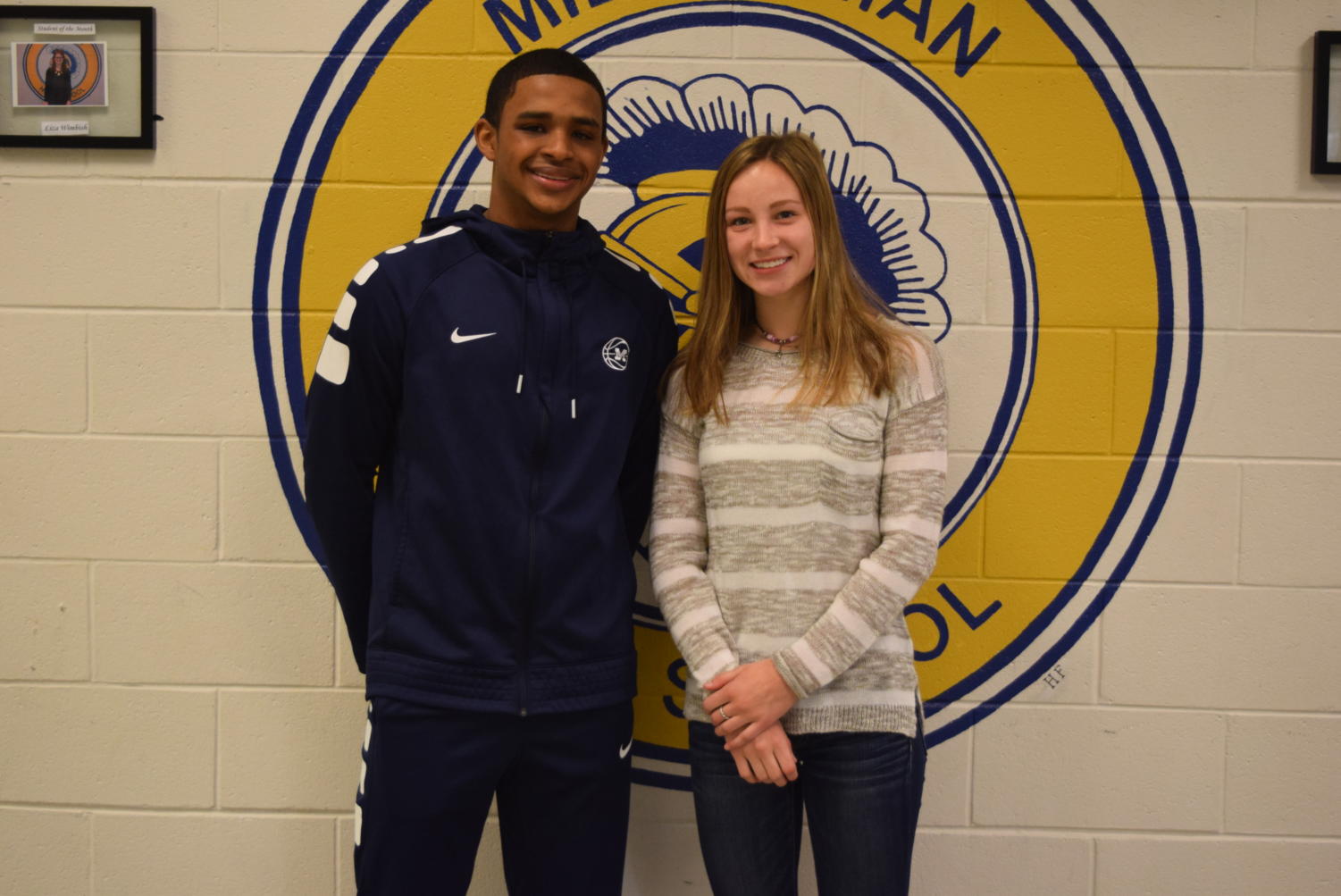 Congratulations, @GoMidlo February Students of the Month: Justin Penn and Katie Daniluk.