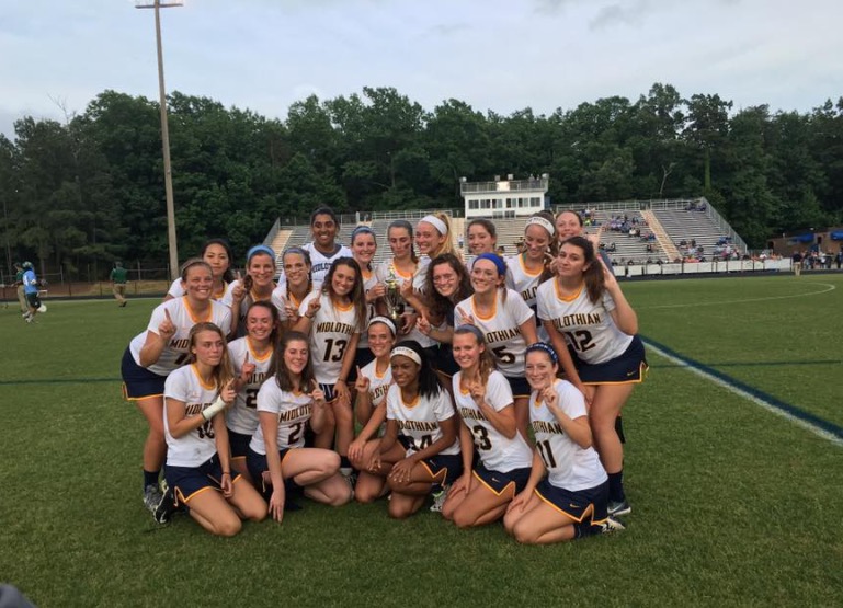 The Midlo girls lacrosse team was last years 20 Conference Champs. 