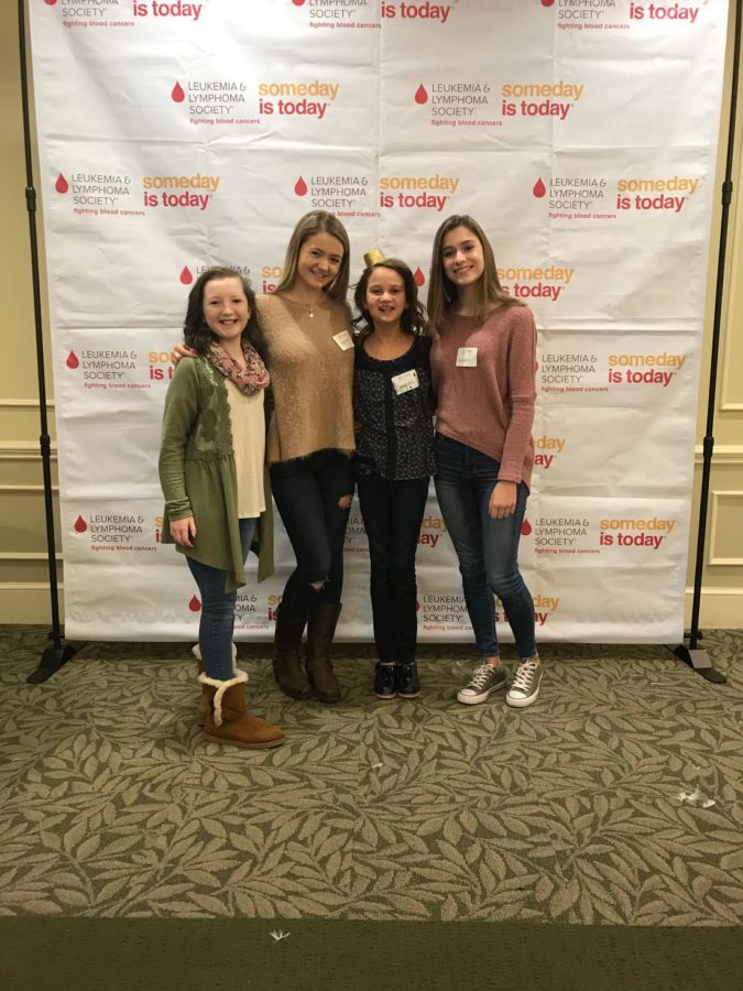 Juniors Lauren Hensley and Kirsten Hebb stand with the Leukemia & Lymphoma Society through their search for cancer cures.