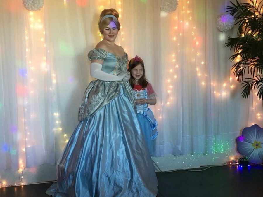 Meredith Puster as Cinderella at Castle Rock Party Center.