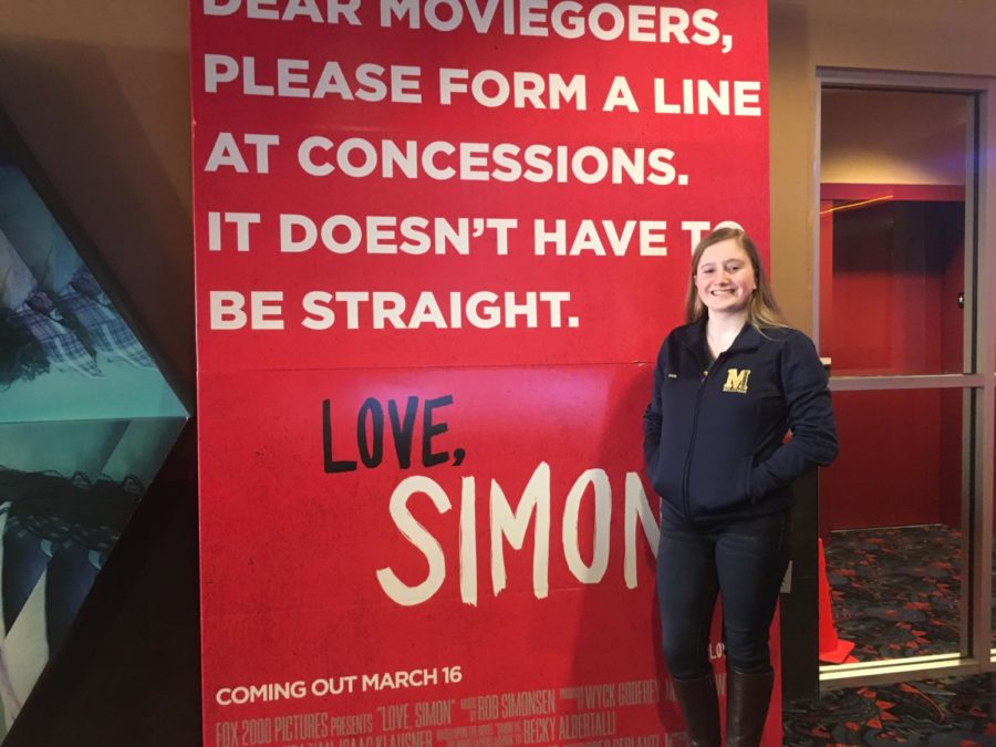 Emily Gundel prepares to watch Love, Simon