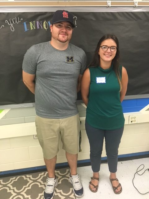 Mr. Layton and Ms. Johnson join our Midlo math team.