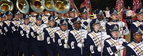 The Midlo Marching Band works to meet the physical demands of their muscially-based sport.