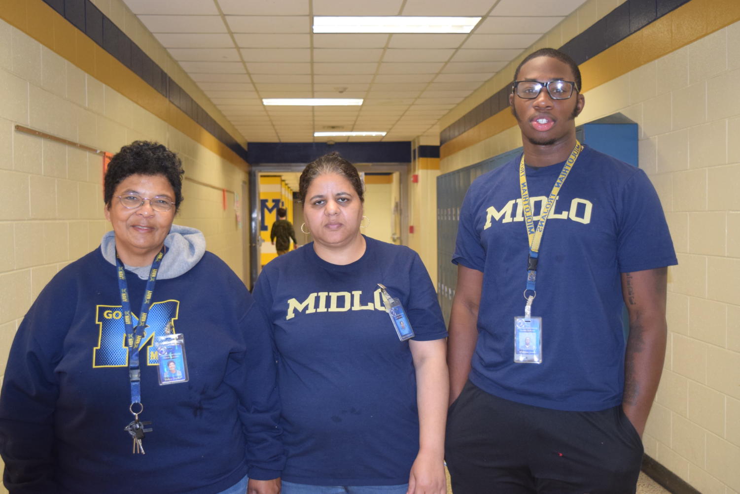 Midlothian's new Day Porters help keep the school beautiful.