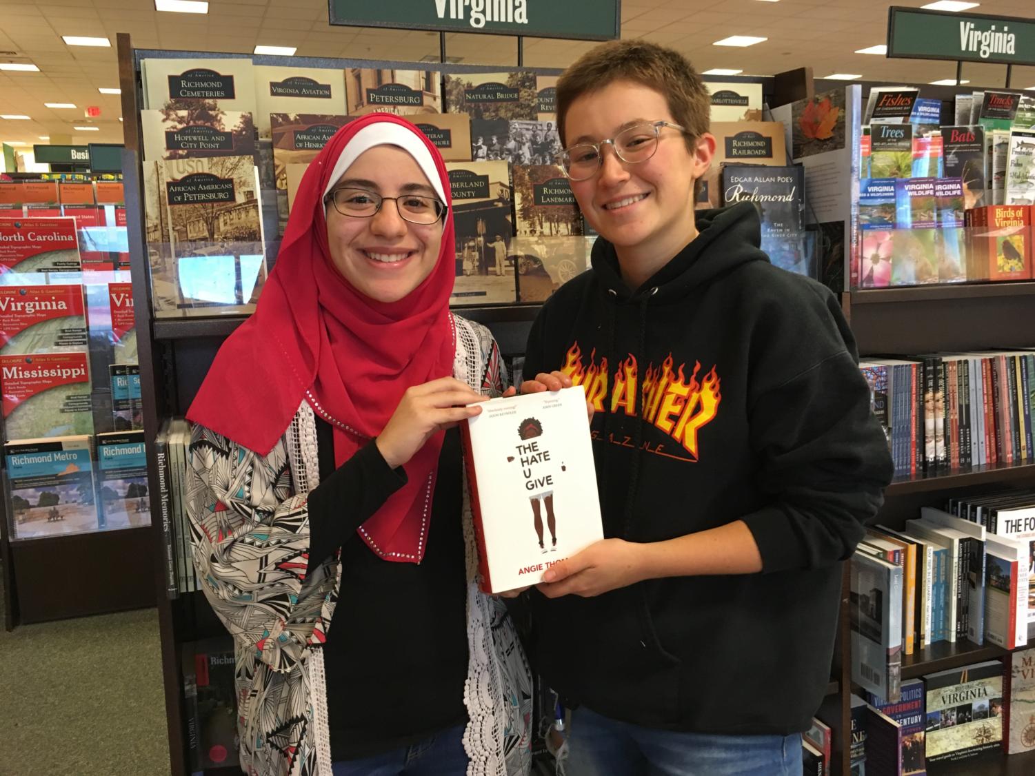 Nour Goulmamine and Marisa Ruotolo promote the new book-to-movie, The Hate U Give.