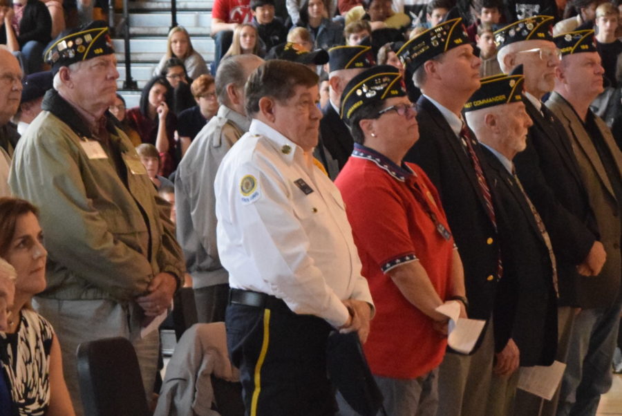 Midlothian High School honored veterans at the Military Appreciation Day Assembly, held on November 9, 2018.