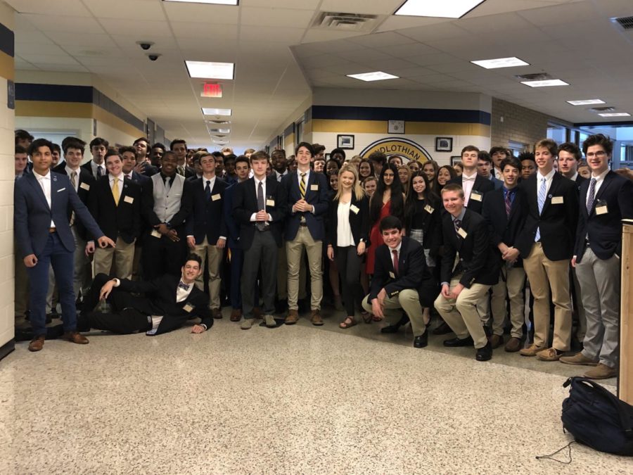 The Midlo contingency of DECA attended the DECA  DLC competition at Chesterfield Towne Center.
