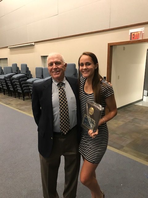 Midlo senior Erin Babashak earned Best Female Regional Track Athlete and her coach, Stan Morgan, earned Best Coach of a Female Team.