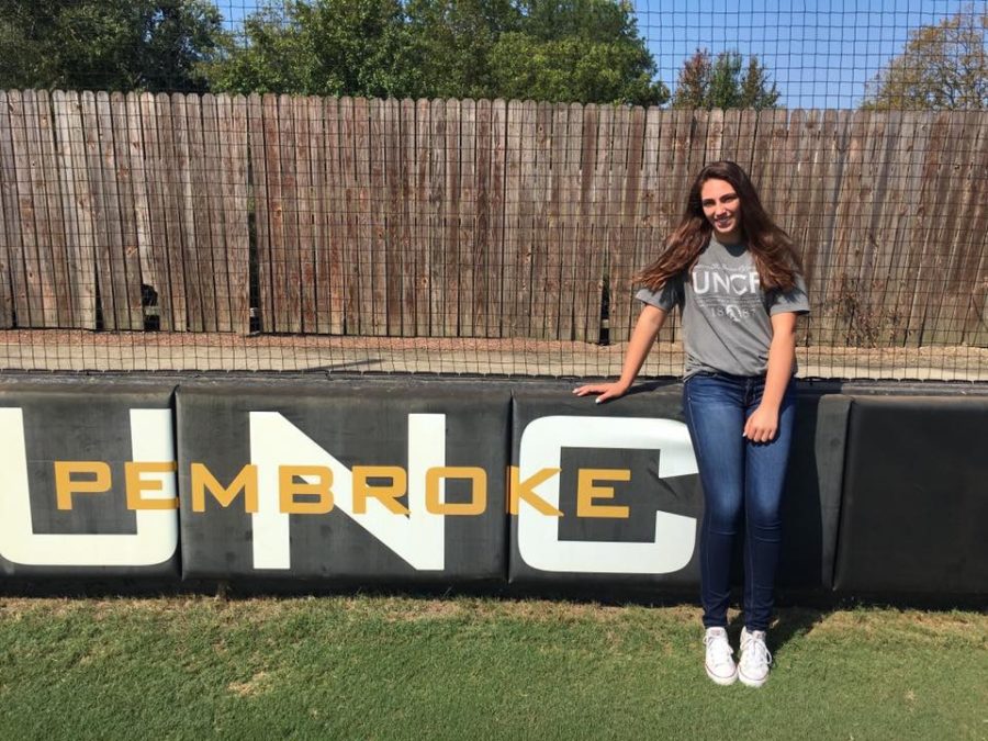 Senior Abby White officially commits to the University of North Carolina at Pembroke to play Division II Softball.