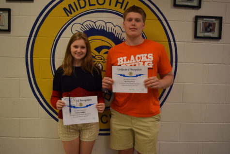 Galligher and Branin Earn @GoMidlo’s Student of the Month