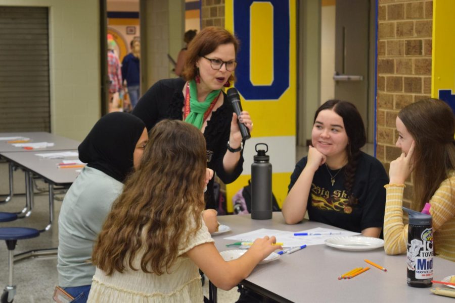 Librarian Ms. Heather Murfee, consistently helps gain enthusiasm for reading. 