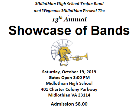 Midlo Showcase of Bands takes place on Saturday, October 19, 2019.