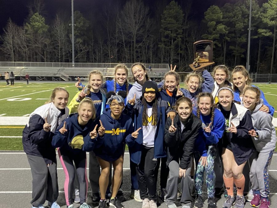 The Midlo Girls claim victory at the VHSL Region 5B Indoor Track and Field Championships.
