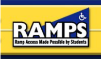 RAMPS club raising money to build wheelchair ramps. 