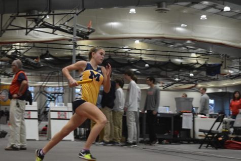 Senior Caroline Bowe works towards personal records during the pandemic, achieving them in self-scheduled time trials.