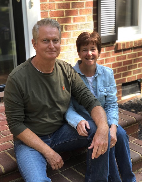 Substitute Mr.Gibson enjoys a beautiful fall day with his wife Kathy.