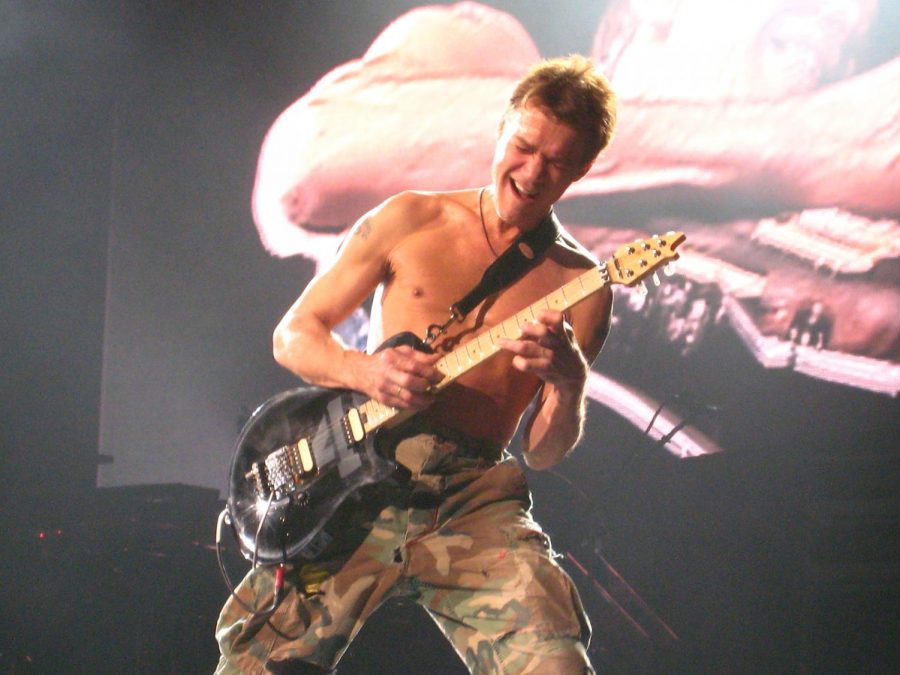 Eddie Van Halen performs Eruption at the Bell Canter in Montreal on November 10, 2007.