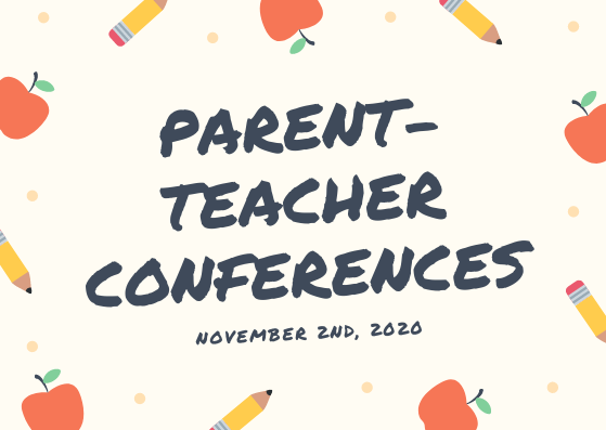 Midlo parent-teacher conferences are scheduled to take place on November 2, 2020, from 11:00 a.m. to 7:00 p.m.