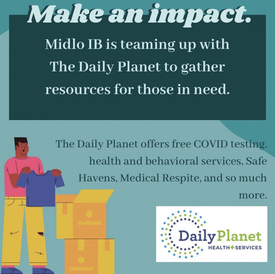 The Midlothian High Schools IB Program partners with The Daily Planet to help those in need.