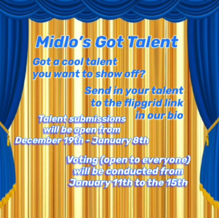 Midlos Sophomore Class Council announces their 2020 virtual talent show.