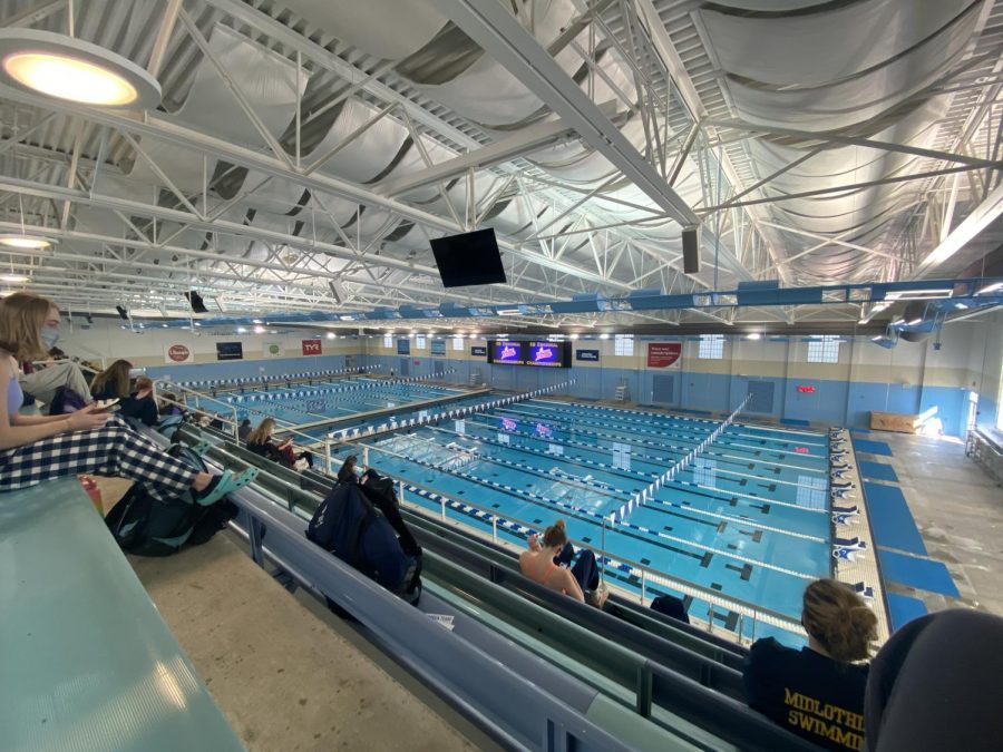 The competition pool at SwimRVA. 