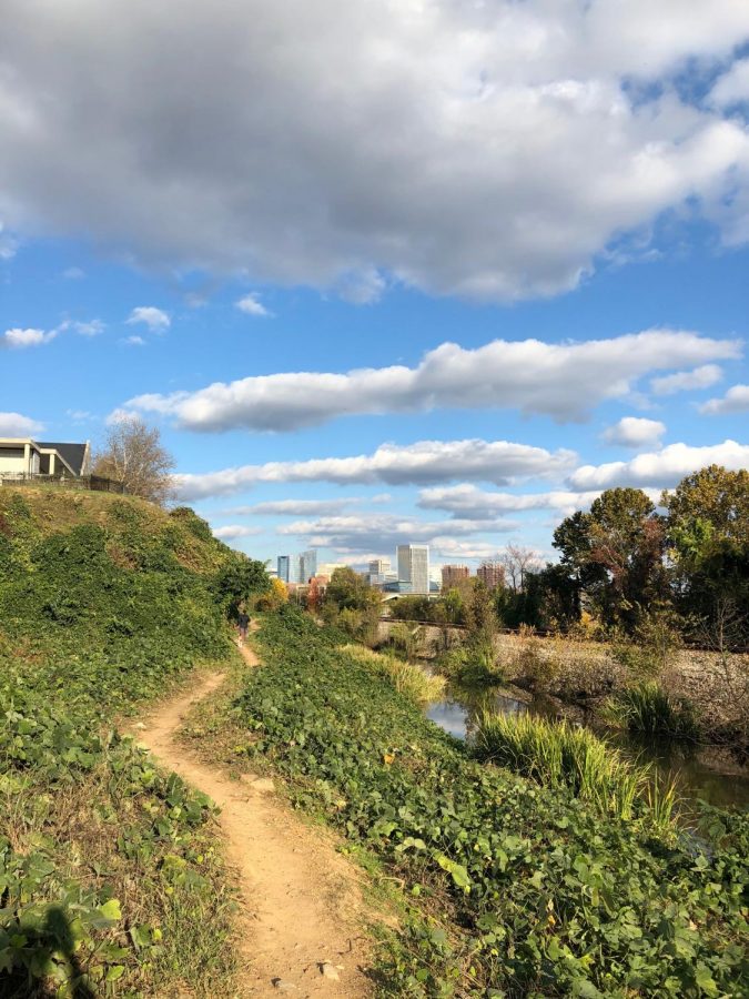 The North Bank Trail offers a serene environment within the hustle and bustle of Richmond.
