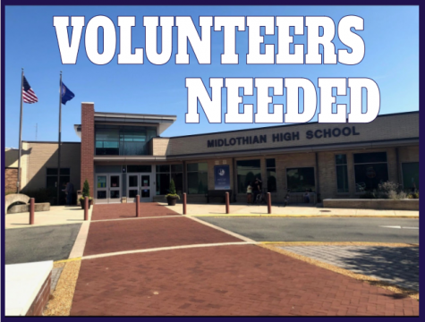 Midlothian High School needs up to 25 volunteers to help beautify the school on March 7th.