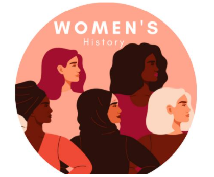 Students of the Womens History Class designed stickers that are available for pick-up during all lunches.