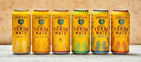 All six flavors of erba mate made by Guayaki.