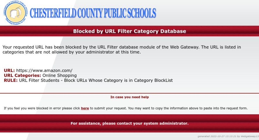 Sites+like+Amazon%2C+Youtube%2C+and+Facebook+are+just+a+few+commonly+blocked+websites+at+school.