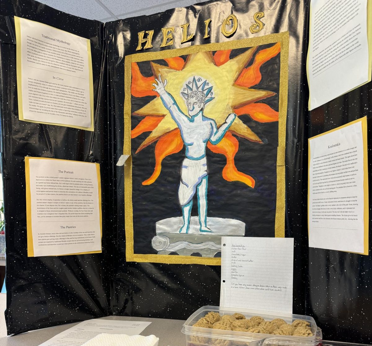 Project of Helios on display in the library