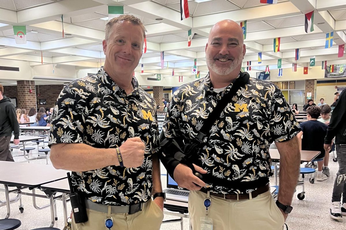 Dr. Abel and Mr. Lagow sporting some beach vibes